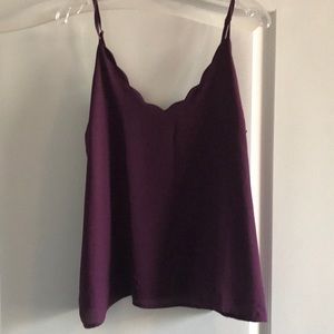 Scalloped Tank Top